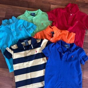 Polo by Ralph Lauren Kids Polo Shirt in Red, Green, Blue, and Orange